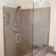 Frameless shower door