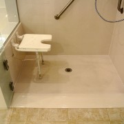 Handicap shower with seat