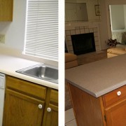 Laminate kitchen counters with faux granite
