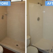 Tile to cultured marble conversion